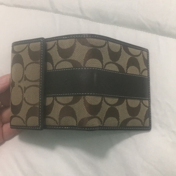 Coach Brown Signature Small Wallet - Picture 4 of 5